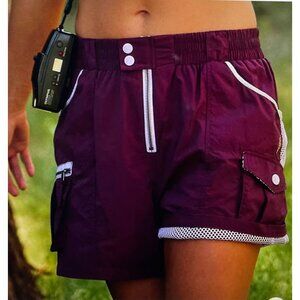 FREE PEOPLE MOVEMENT Morning g Meadow Relaxed Fit Shorts Women's Size Small